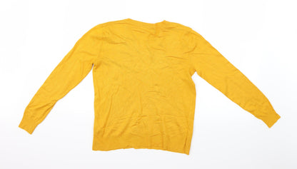 George Womens Yellow   Basic Blouse Size 8