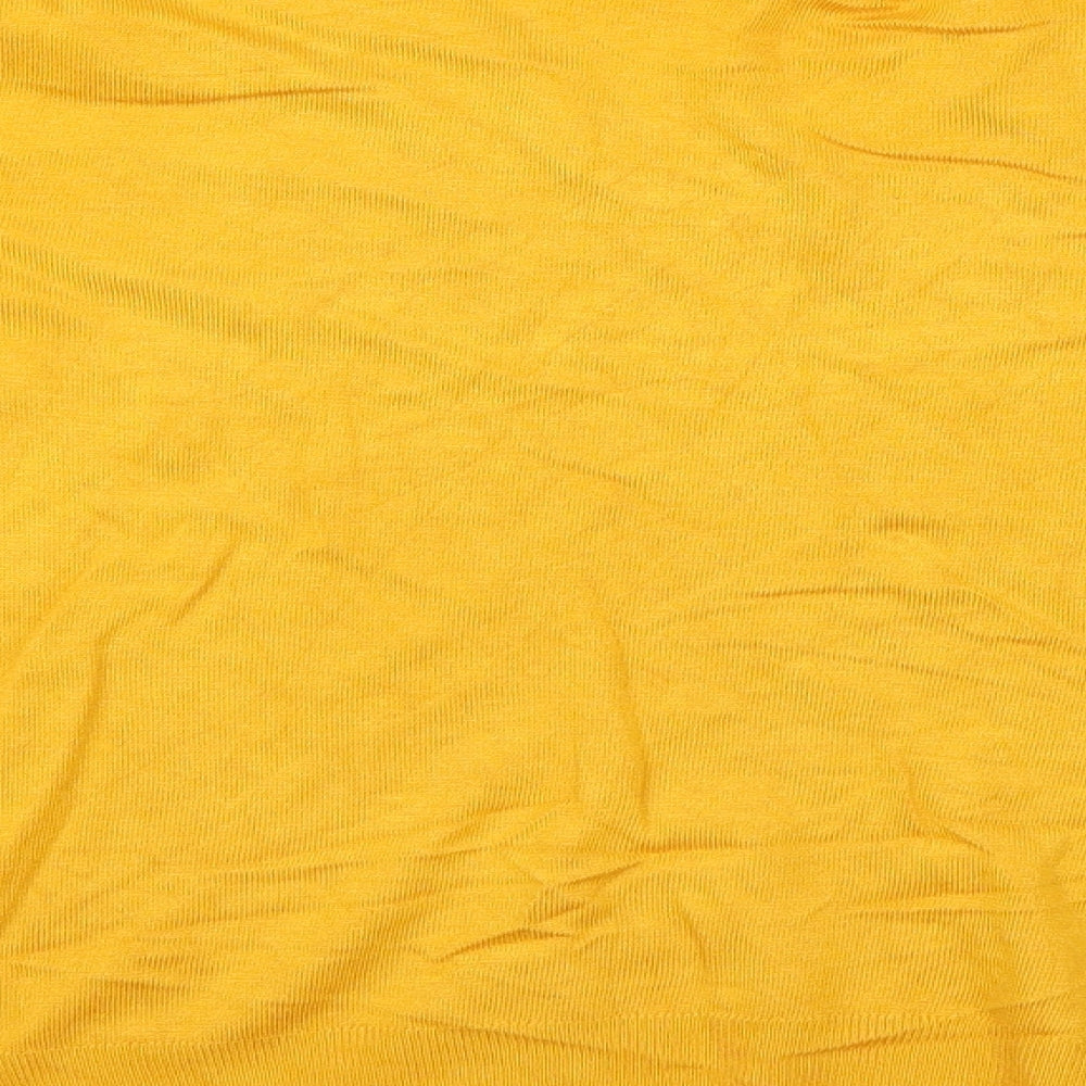 George Womens Yellow   Basic Blouse Size 8