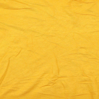 George Womens Yellow   Basic Blouse Size 8