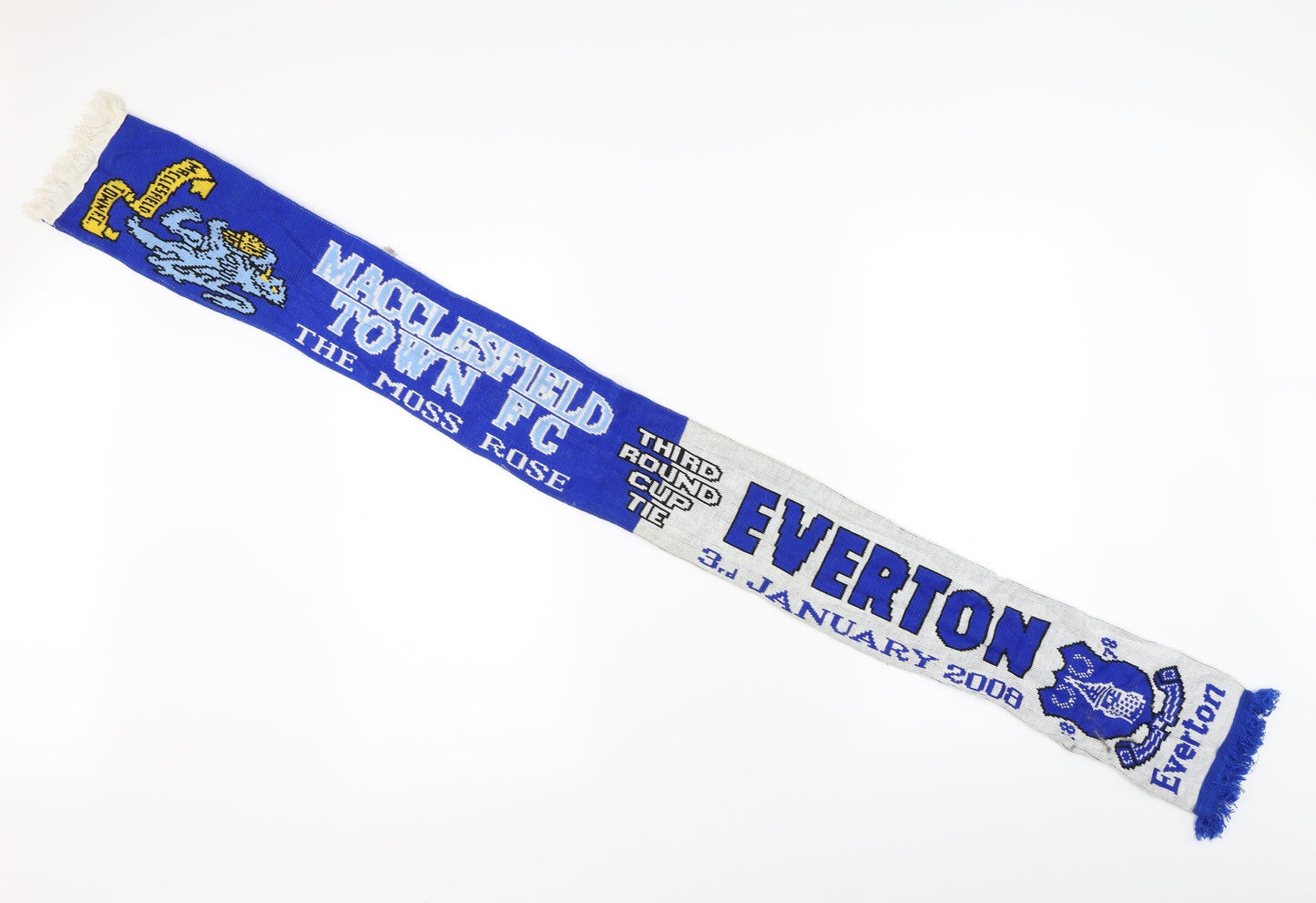 Everton Mens Blue   Scarf  Size Regular  - Macclesfield Town F>C v EVERTON
