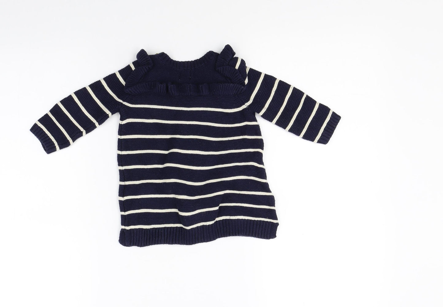 Gap Girls Blue Striped  Jumper Dress  Size 3-6 Months