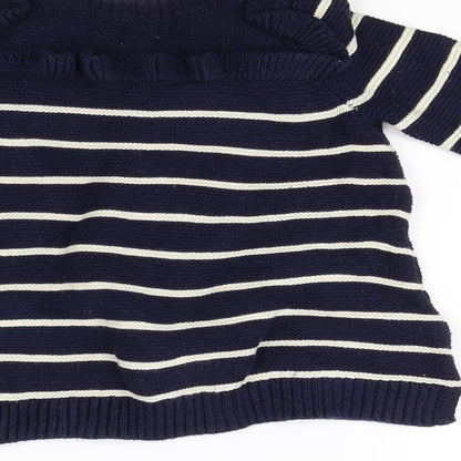 Gap Girls Blue Striped  Jumper Dress  Size 3-6 Months