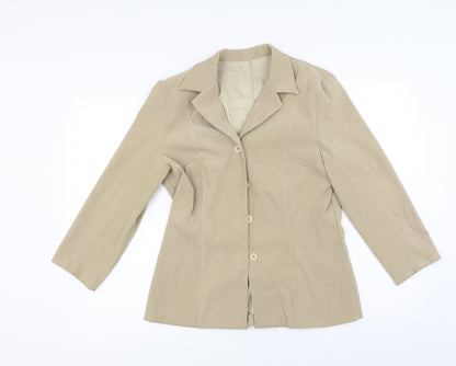 Womens UK Size 10 Essentials Beige Jacket