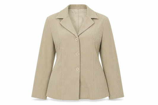 Womens UK Size 10 Essentials Beige Jacket