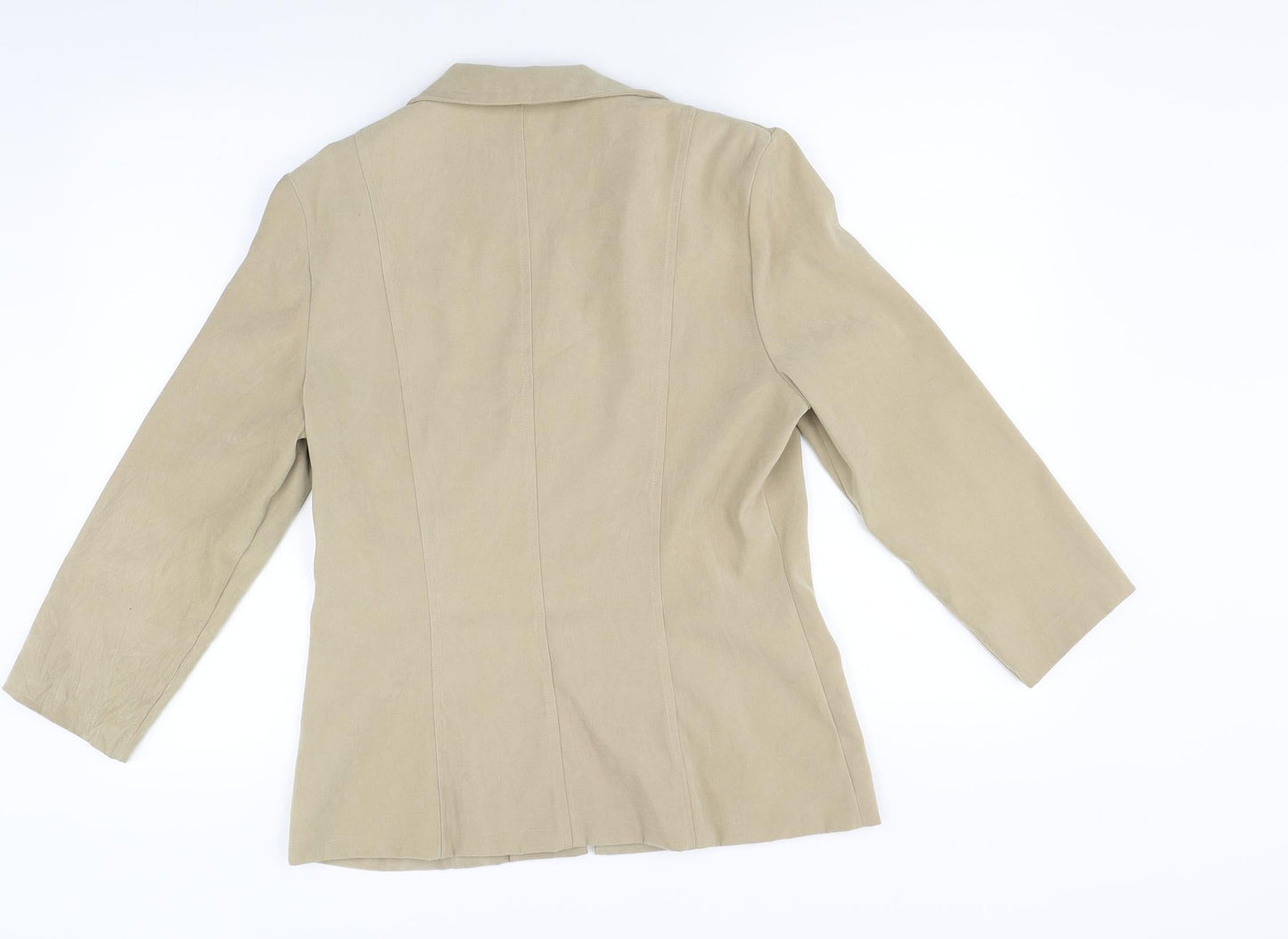 Womens UK Size 10 Essentials Beige Jacket