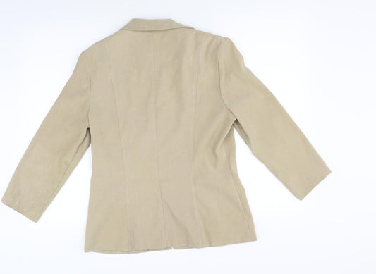 Womens UK Size 10 Essentials Beige Jacket