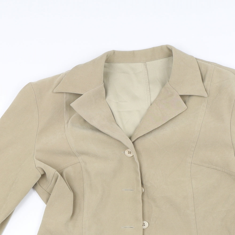 Womens UK Size 10 Essentials Beige Jacket