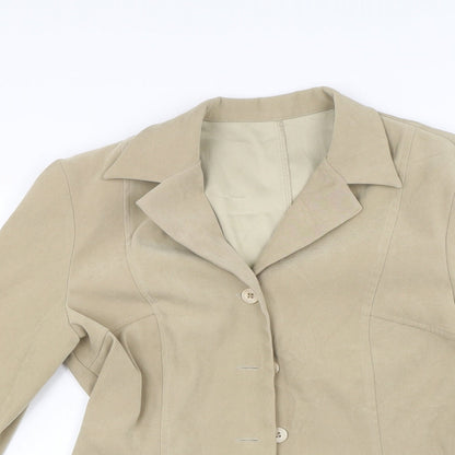 Womens UK Size 10 Essentials Beige Jacket