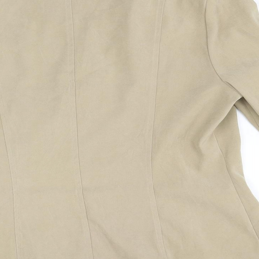 Womens UK Size 10 Essentials Beige Jacket