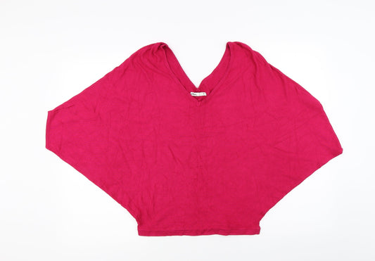 Lefties Womens Red  Knit Pullover Jumper Size M