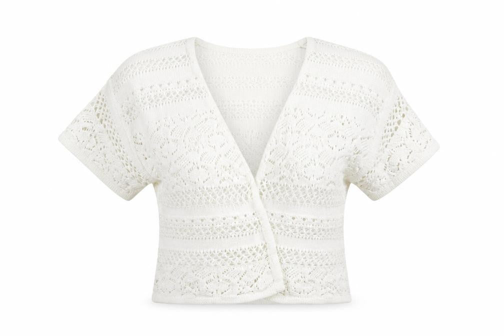 Womens UK Size 14 George White Wrap Jumper