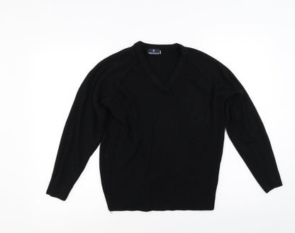 Black Pepper Womens Black  Knit Pullover Jumper Size M