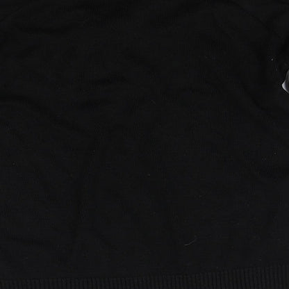 Black Pepper Womens Black  Knit Pullover Jumper Size M