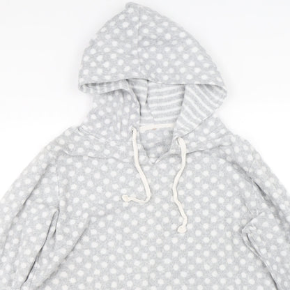 George Womens Red Polka Dot Fleece Top Pyjama Top Size 12