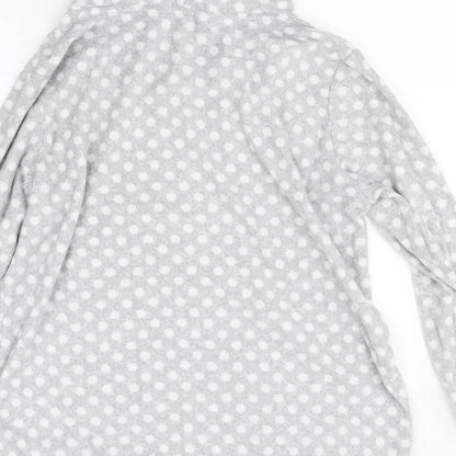 George Womens Red Polka Dot Fleece Top Pyjama Top Size 12