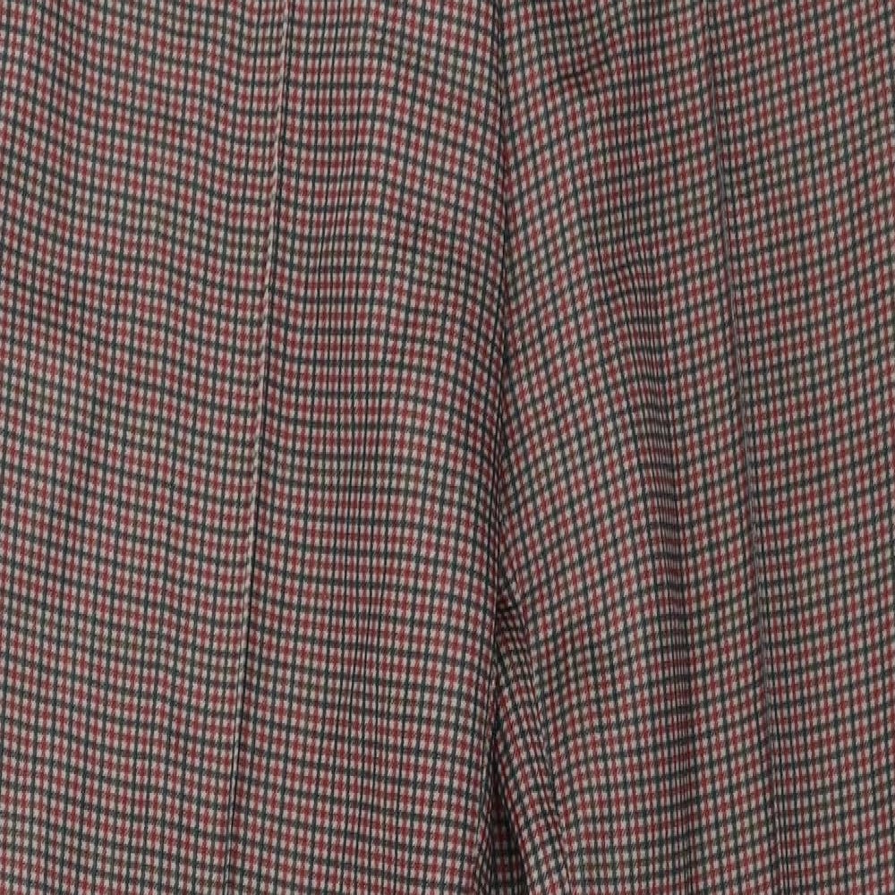 Paula-Wi Womens Brown Check  Trousers  Size 12 L26 in