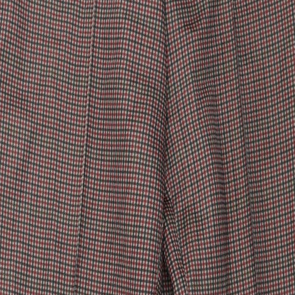 Paula-Wi Womens Brown Check  Trousers  Size 12 L26 in