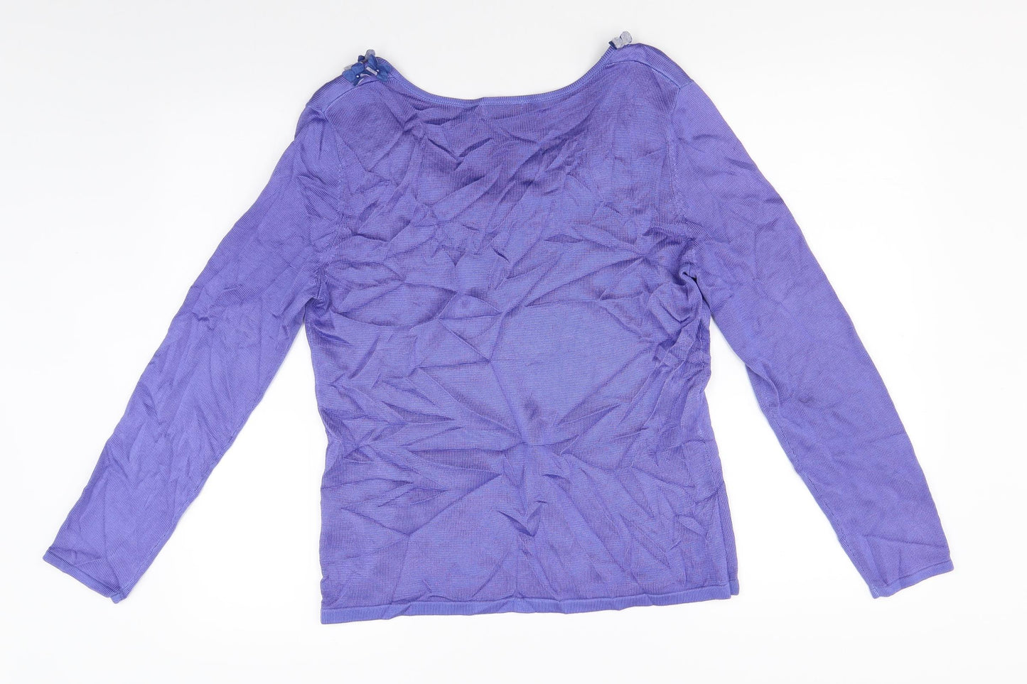 Damart Womens Purple  Knit Pullover Jumper Size 14