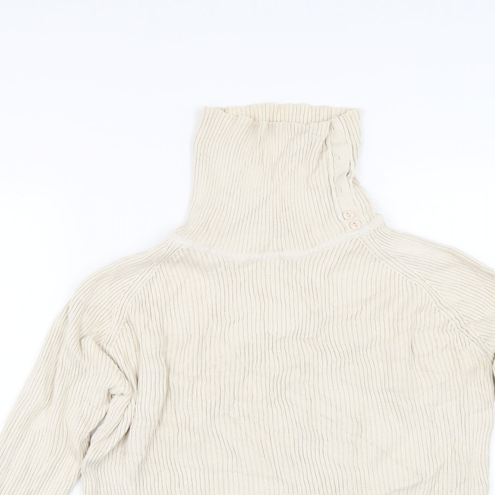 Tuchuzy Womens Beige   Pullover Jumper Size S