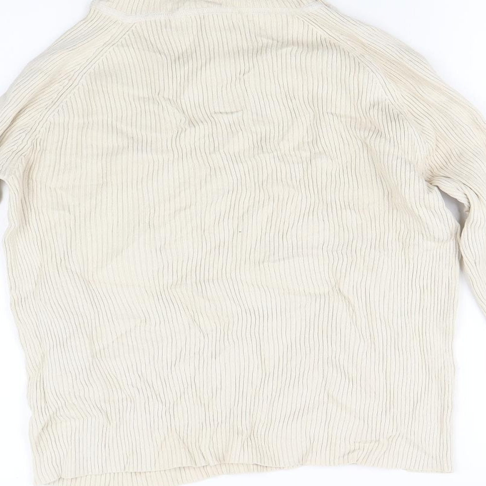 Tuchuzy Womens Beige   Pullover Jumper Size S