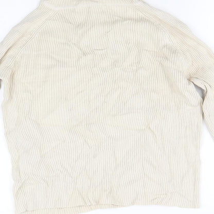 Tuchuzy Womens Beige   Pullover Jumper Size S
