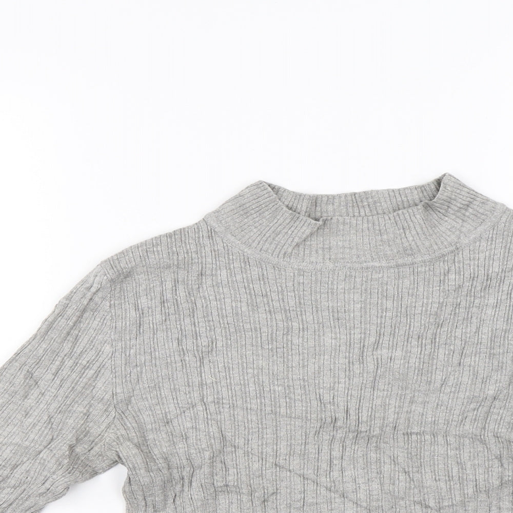 Primark Womens Grey  Knit Pullover Jumper Size 10