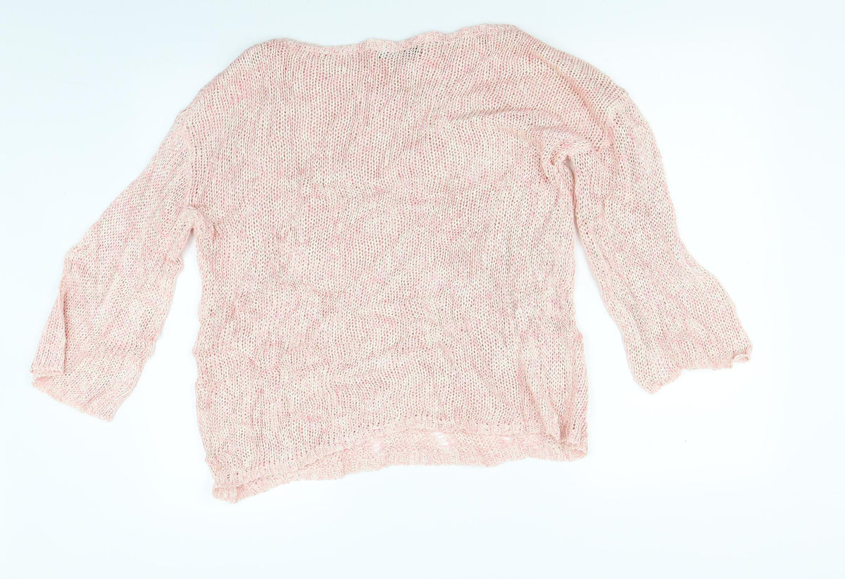 Great Plains Womens Pink  Knit Pullover Jumper Size M