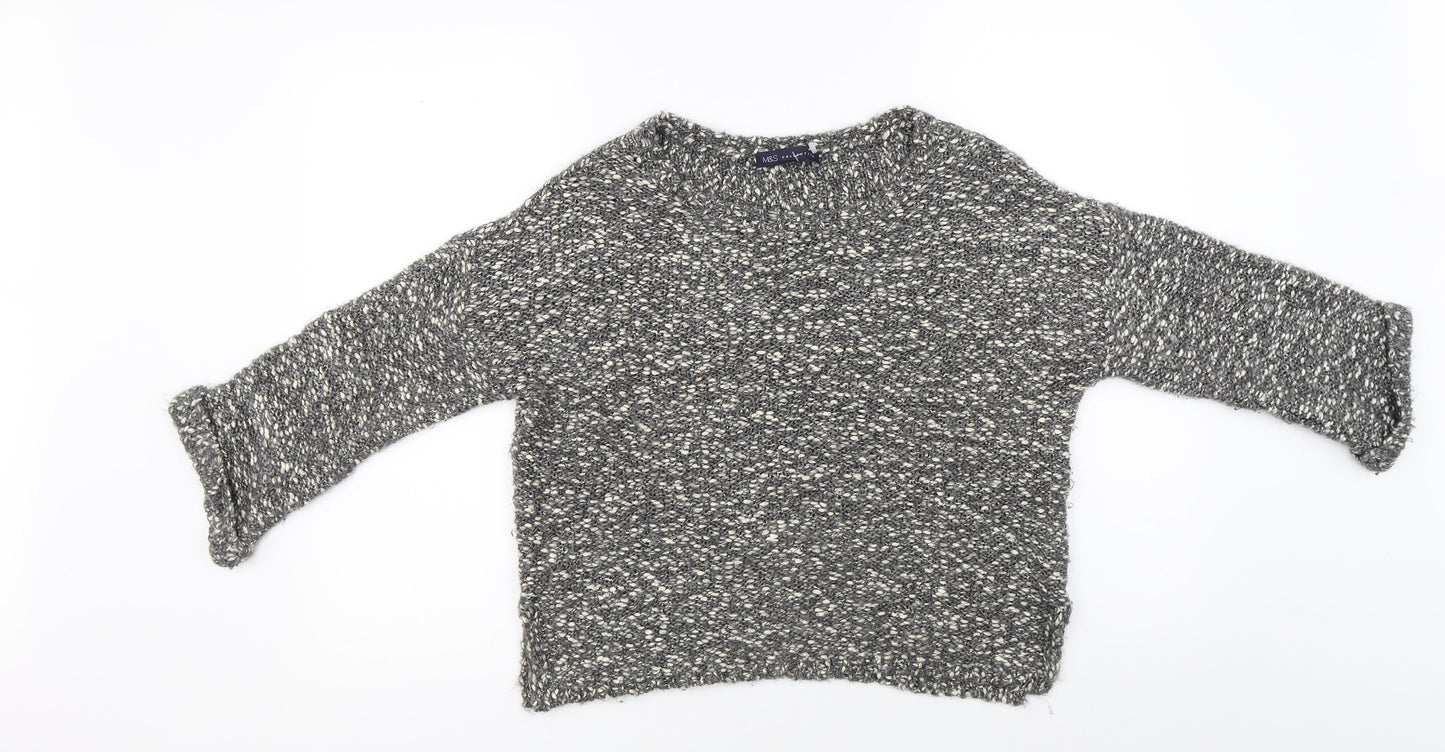 Womens UK Size S Marks and Spencer Grey Pullover Jumper
