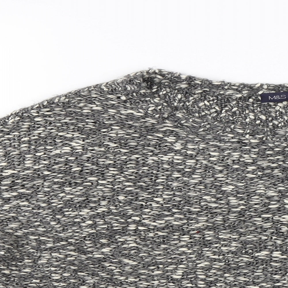 Womens UK Size S Marks and Spencer Grey Pullover Jumper