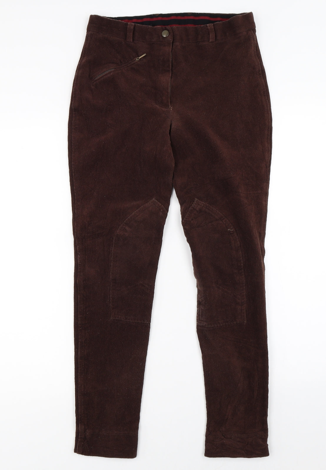 Womens UK Size 30 Preworn Regular Fit  Brown Trousers