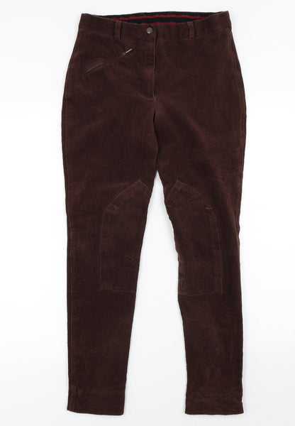 Womens UK Size 30 Preworn Regular Fit  Brown Trousers