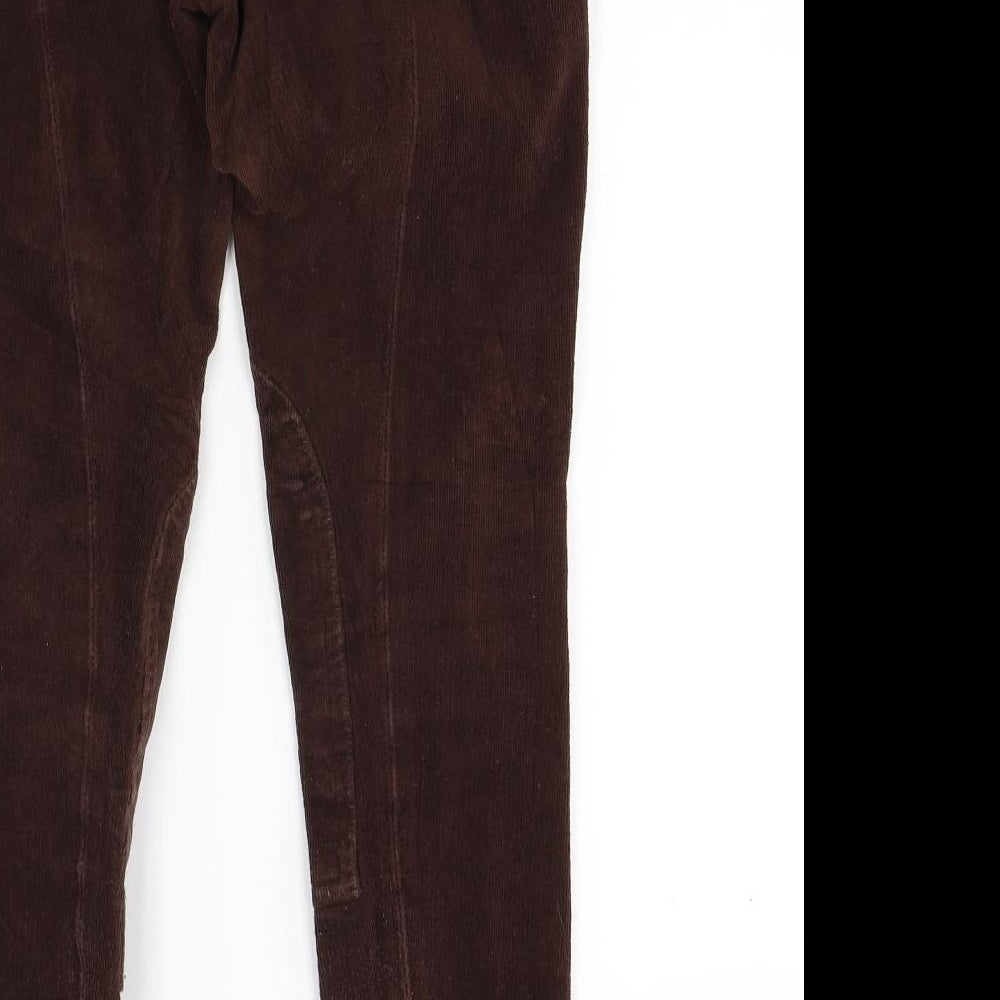 Womens UK Size 30 Preworn Regular Fit  Brown Trousers