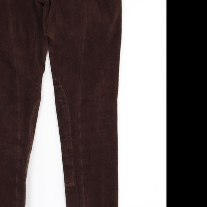 Womens UK Size 30 Preworn Regular Fit  Brown Trousers