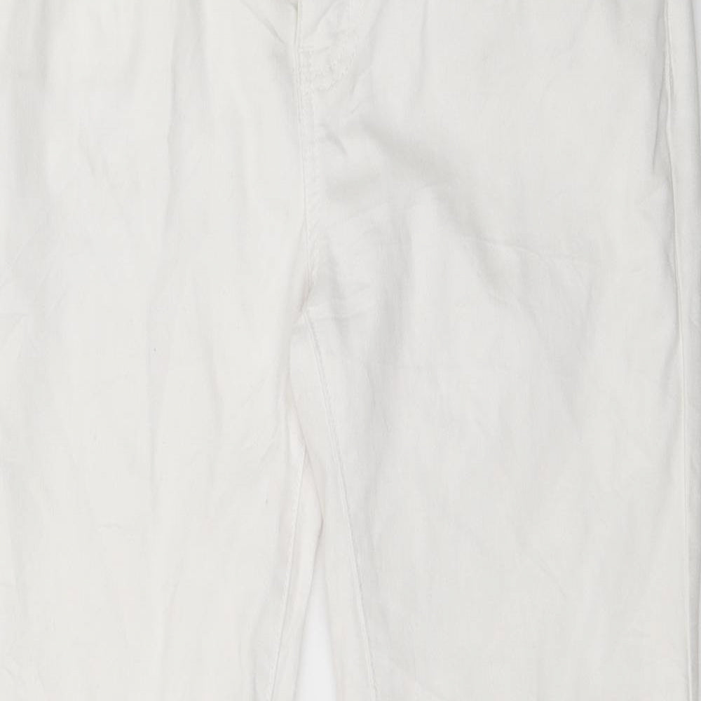 Yes Yes Womens White  Denim Cropped Jeans Size 30 in L23 in