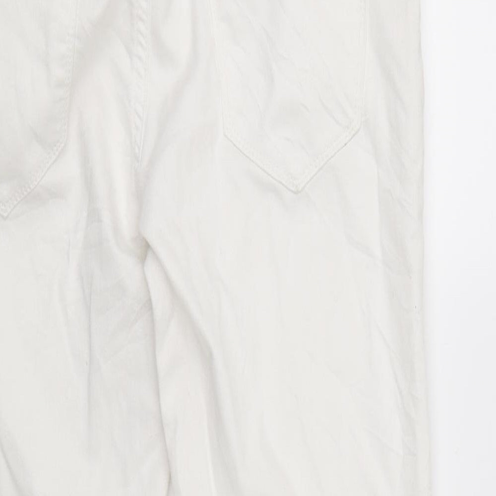 Yes Yes Womens White  Denim Cropped Jeans Size 30 in L23 in