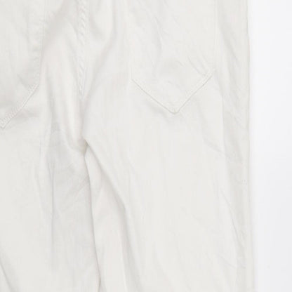 Yes Yes Womens White  Denim Cropped Jeans Size 30 in L23 in