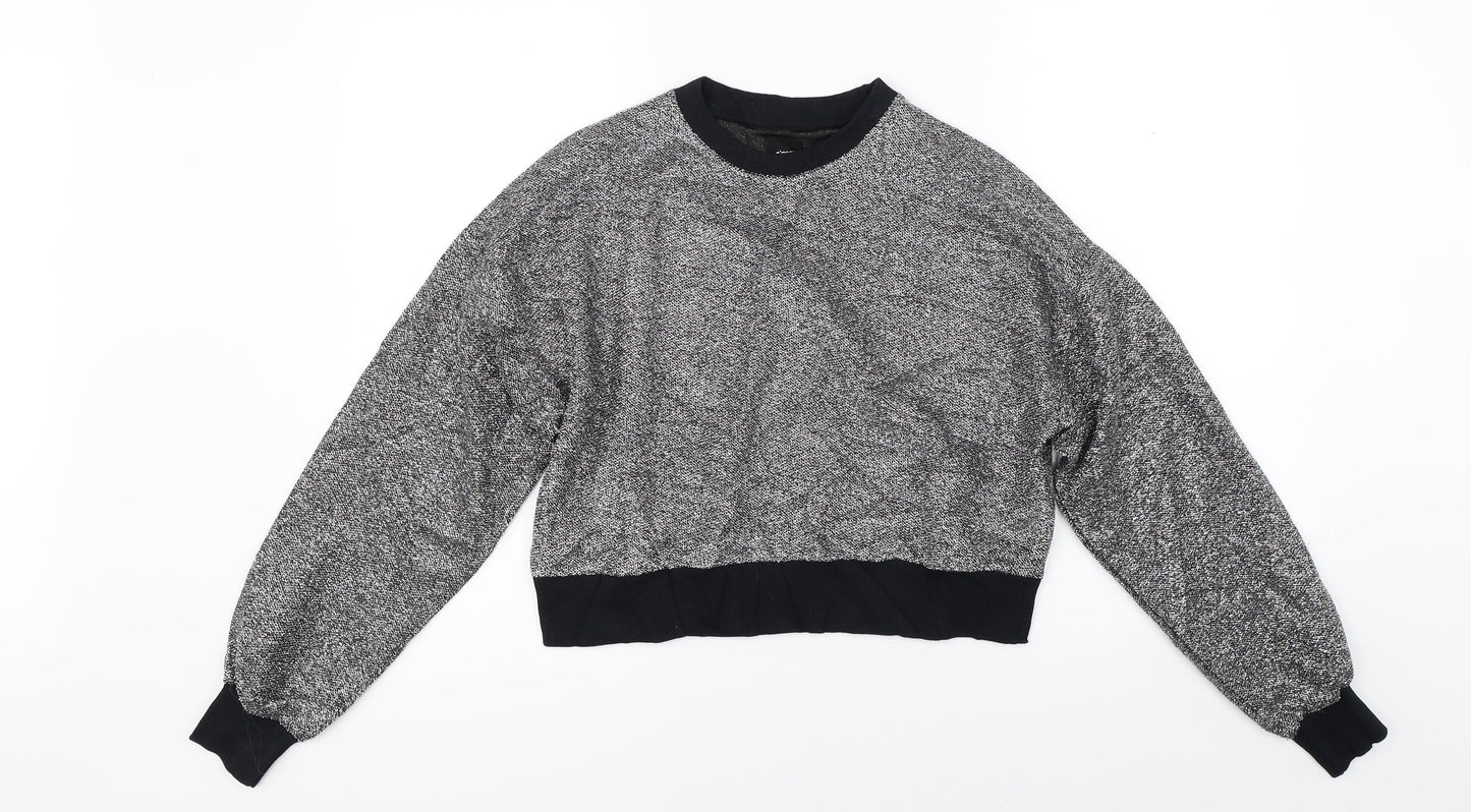 Womens UK Size S Sinsay Silver Pullover Jumper