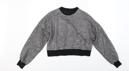 Womens UK Size S Sinsay Silver Pullover Jumper