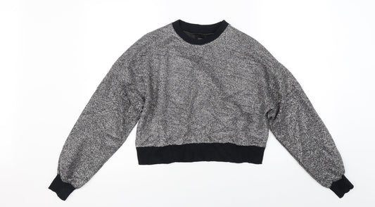 Womens UK Size S Sinsay Silver Pullover Jumper