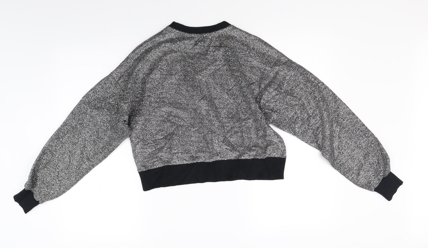 Womens UK Size S Sinsay Silver Pullover Jumper