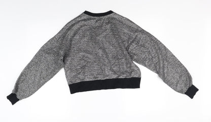 Womens UK Size S Sinsay Silver Pullover Jumper