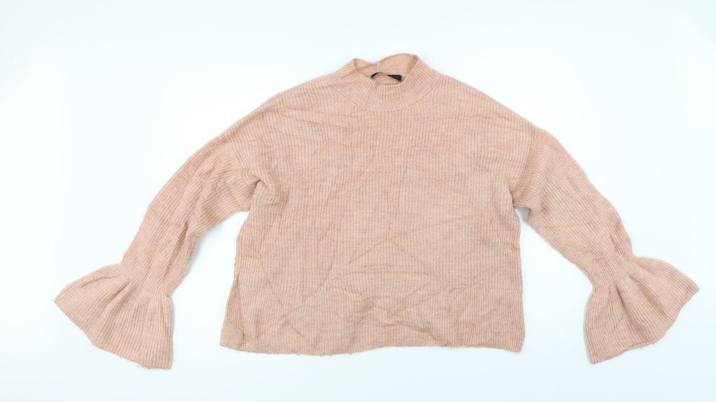 Womens UK Size M Marks and Spencer Beige Pullover Jumper