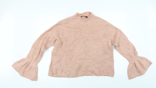 Womens UK Size M Marks and Spencer Beige Pullover Jumper