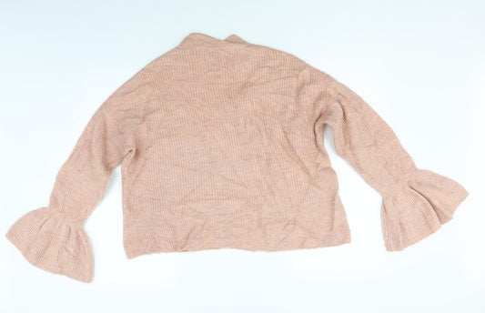 Womens UK Size M Marks and Spencer Beige Pullover Jumper