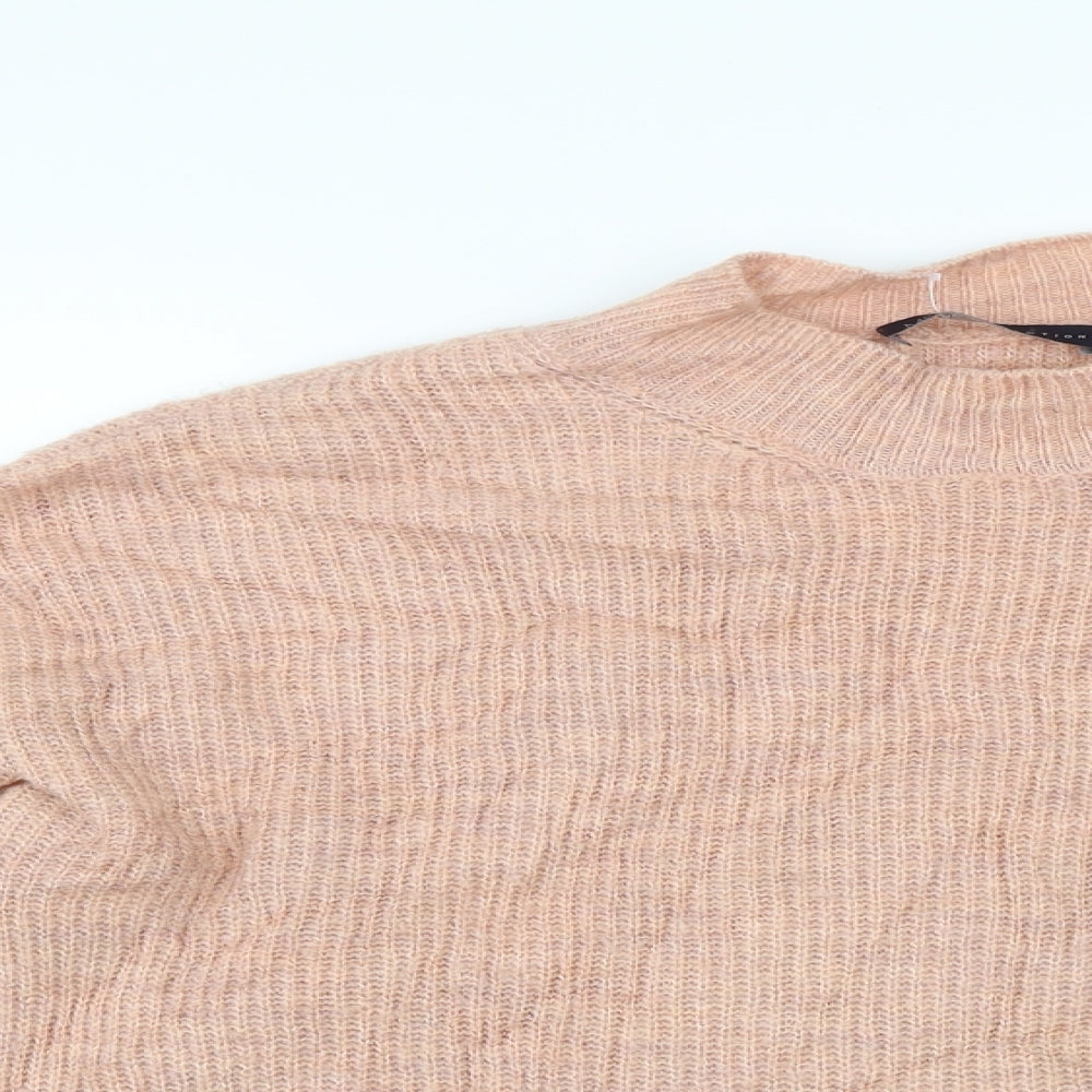 Womens UK Size M Marks and Spencer Beige Pullover Jumper