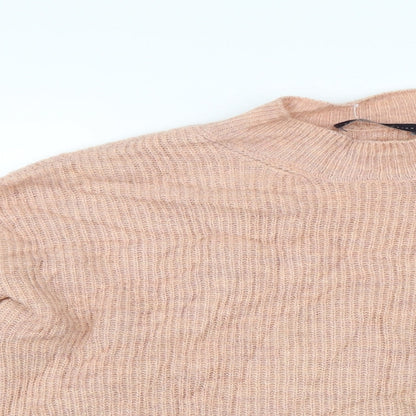 Womens UK Size M Marks and Spencer Beige Pullover Jumper