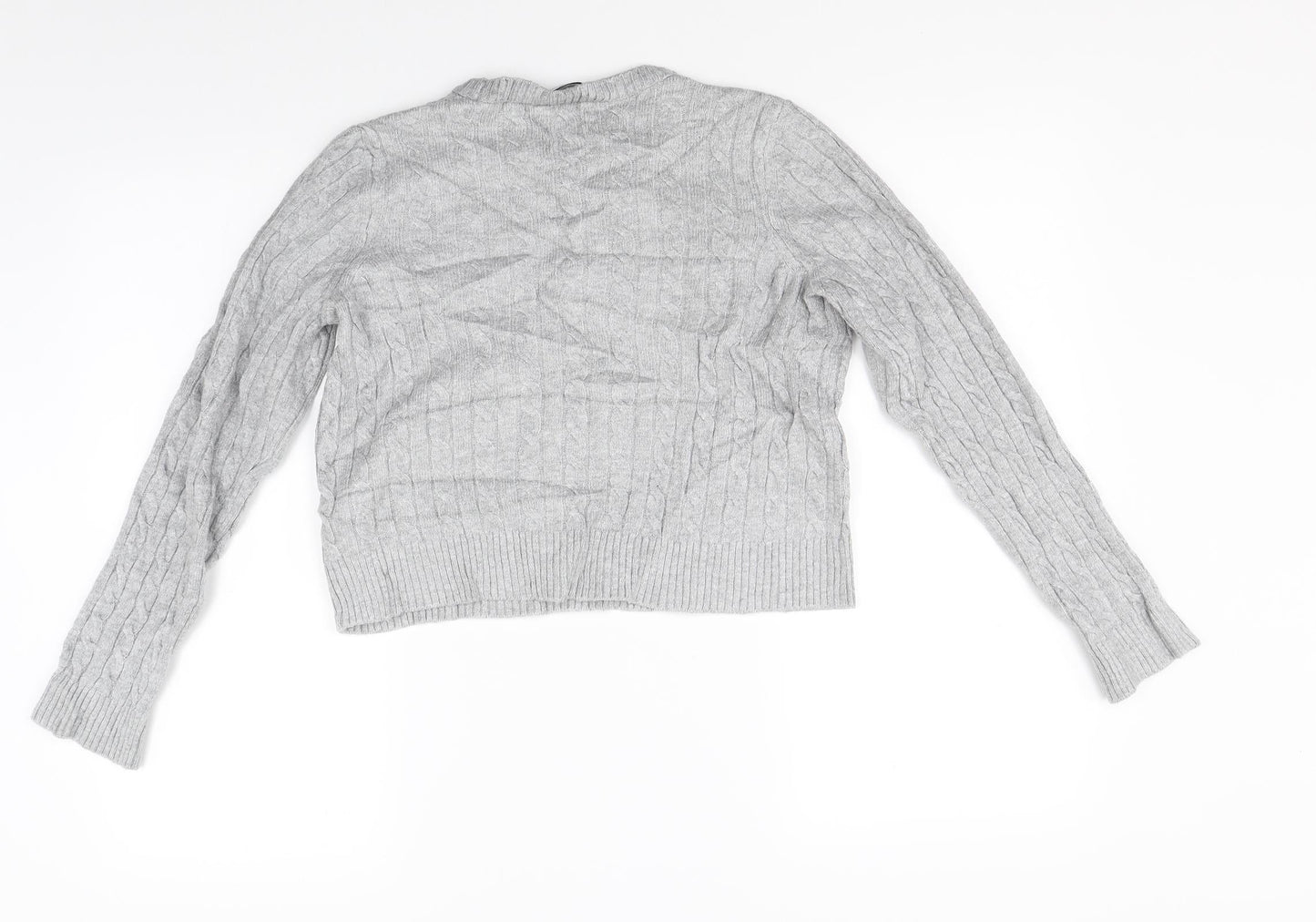 Womens UK Size S Stradivarius Grey Pullover Jumper