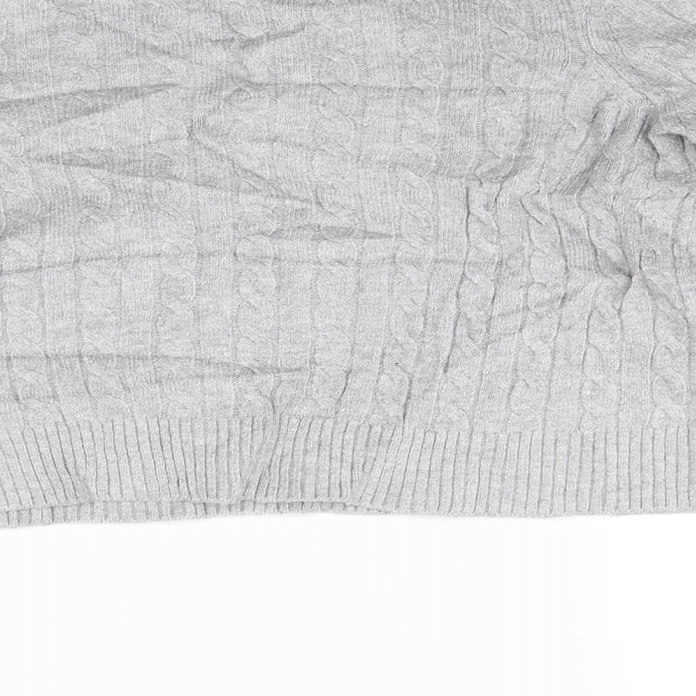 Womens UK Size S Stradivarius Grey Pullover Jumper