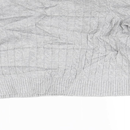 Womens UK Size S Stradivarius Grey Pullover Jumper