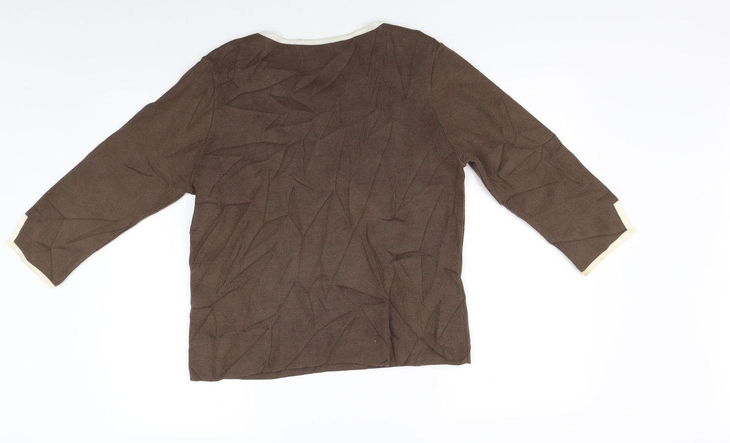 Womens UK Size 16 Marks and Spencer Brown Pullover Jumper
